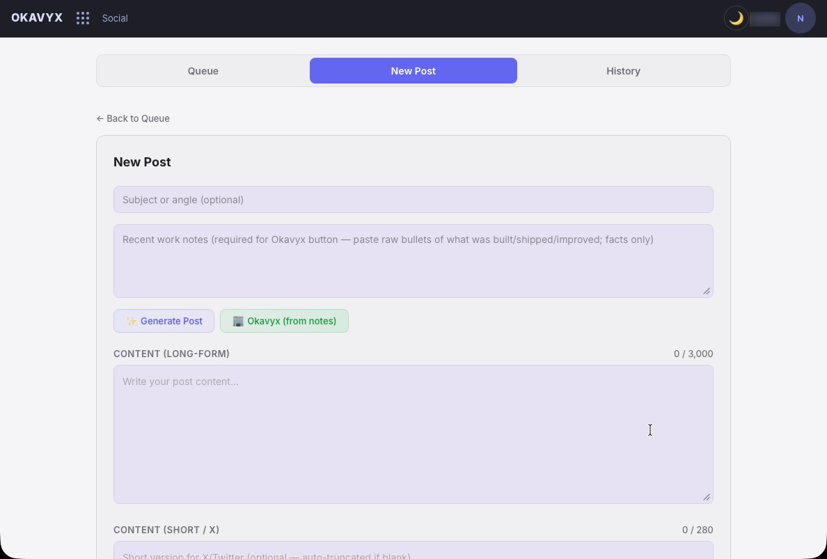 Social Content Hub published post with engagement detail